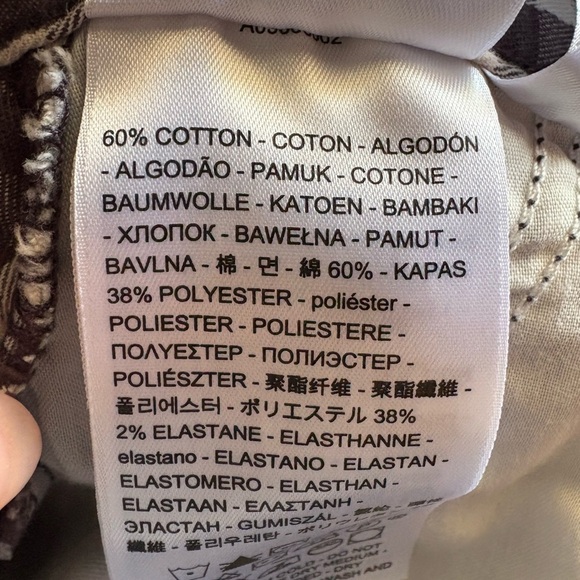 Levi's Math Club Slacks Premium
Women's Size W26 Black White checked preloved - Picture 9 of 12